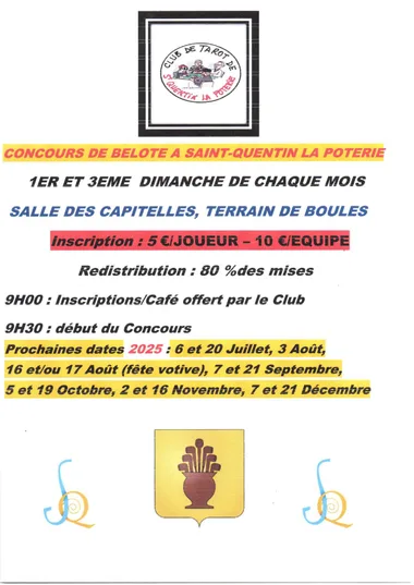 Concours de Belote (bi-mensuel)
