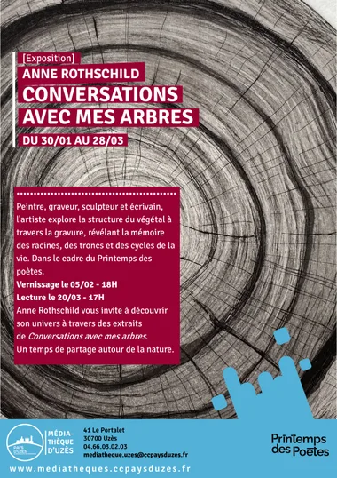 Exposition Anne Rothschild – Conversations avec mes arbres