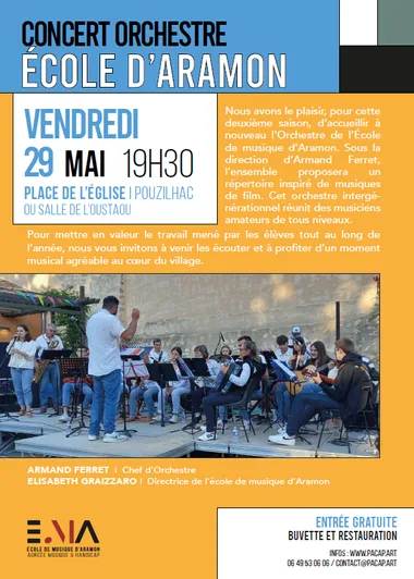 Concert orchestre école d&rsquo;Aramon