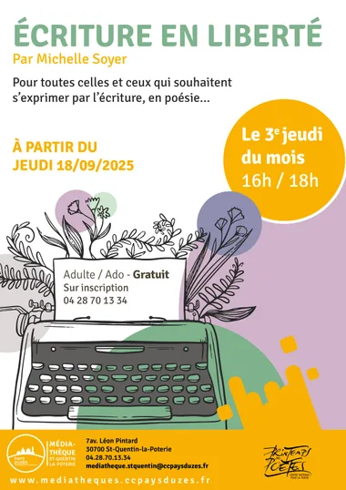 Atelier – Ecriture en liberté
