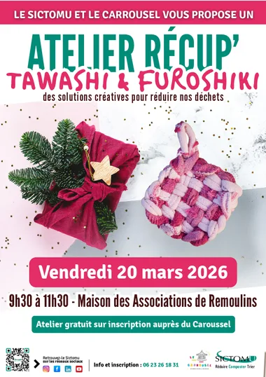 Atelier Récup&rsquo; – Tawashi et Furoshiki