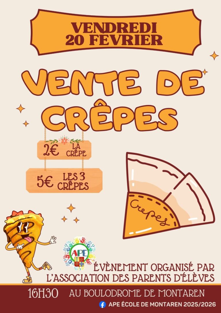 Crêpes pour l&rsquo;APE