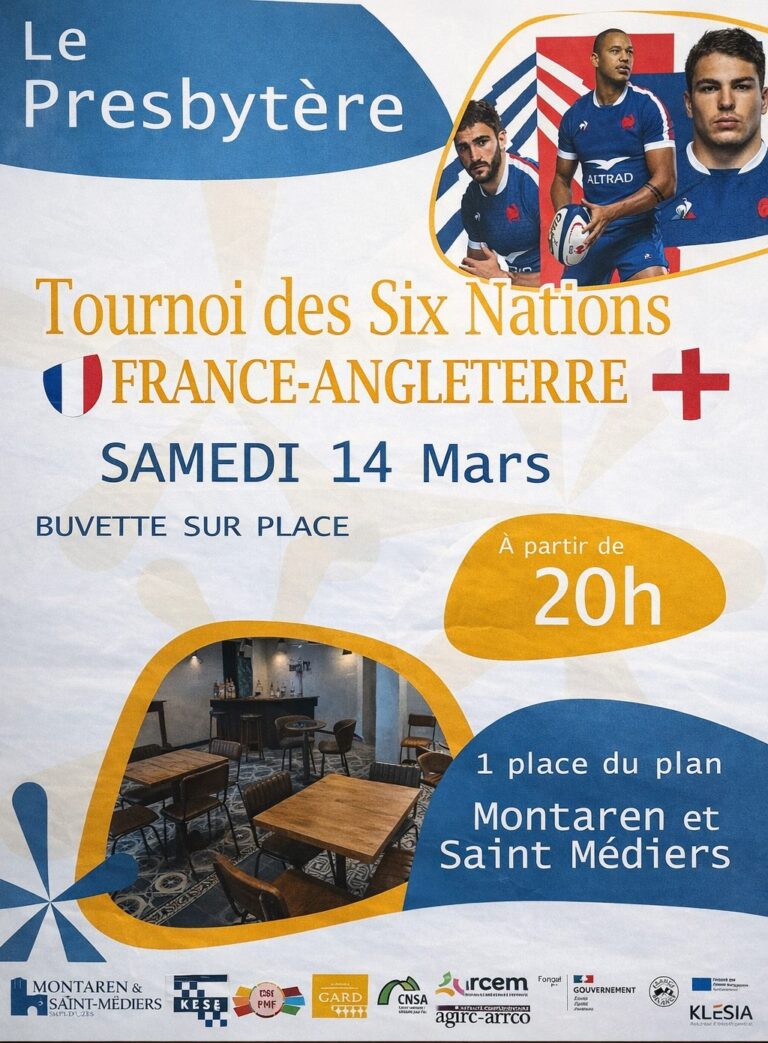 Tournoi des Six Nations : France – Angleterre au Presbytère