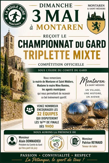 Championnat du Gard – Triplette mixte