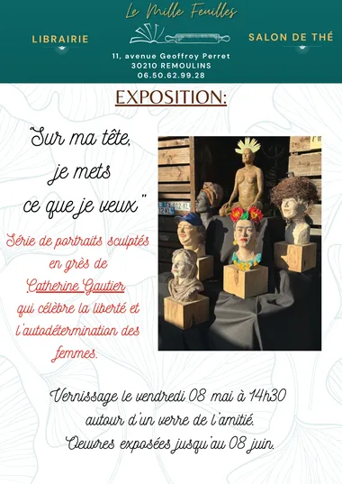 Exposition sculptures – Sur ma tête, je mets ce que je veux