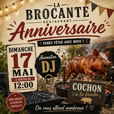 Anniversaire du Restaurant La Brocante