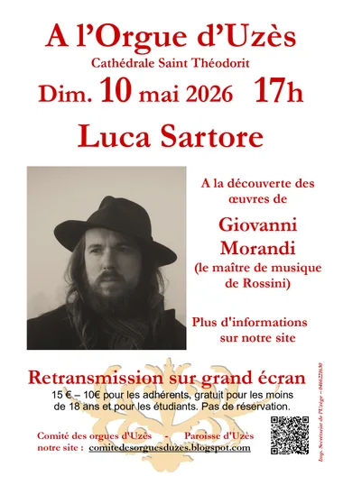 Concert – Récital d&rsquo;orgue de Luca Sartore à la cathédrale St Théodorit