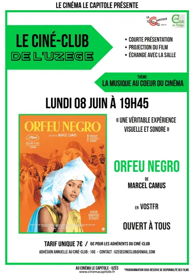 Ciné-Club de l&rsquo;Uzège – Projection Orfeu negro