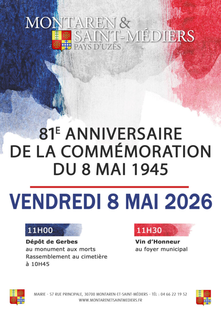 Commémoration du 8 mai 1945 – 81ᵉ anniversaire