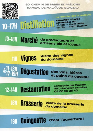 The Malaïgue Connection : distillation, marché, dégustation, visite du domaine