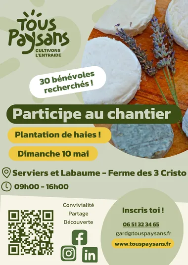 Chantier – Découverte et plantations d&rsquo;arbres pour aider une ferme caprine