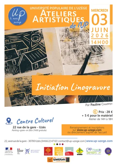 Atelier artistique – Initiation à la Linogravure