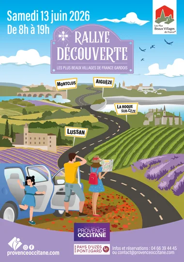Rallye Découverte des Plus Beaux Villages de France Gardois – Arrivée à Lussan