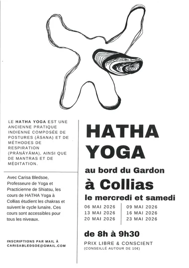 Hatha Yoga au bord du Gardon