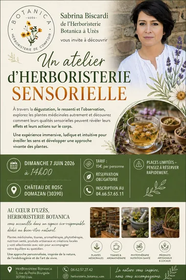 Atelier d&rsquo;herboristerie sensorielle