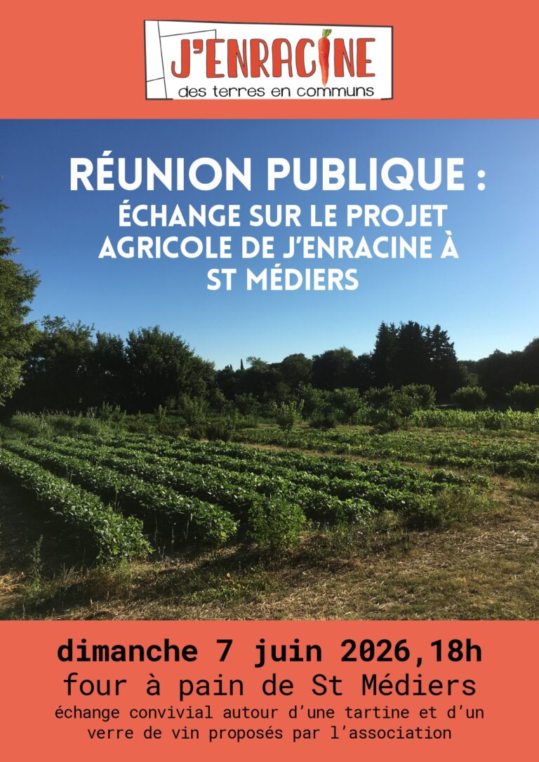 Réunion publique J’Enracine à Saint-Médiers