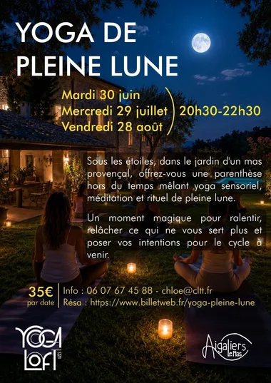 Yoga de Pleine Lune d&rsquo;été