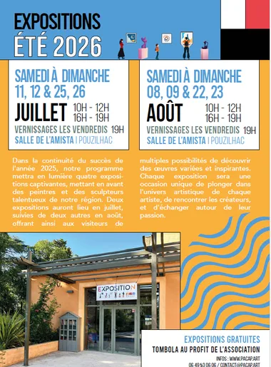 Expositions été – artistes locaux