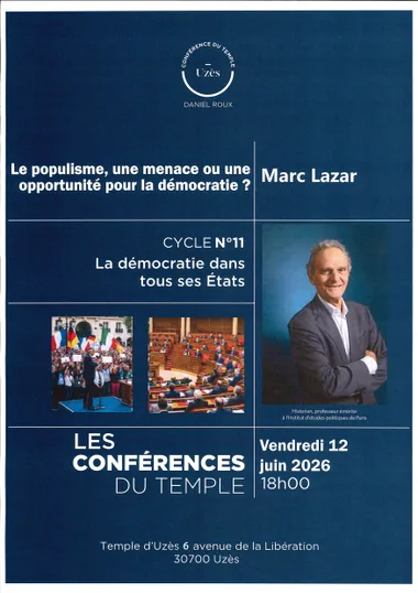 Les conférences du temple – Le populisme : menace ou opportunité pour la démocratie ?