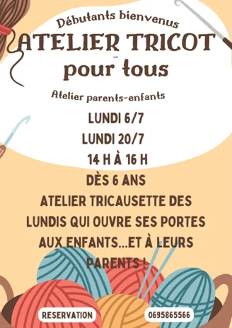 Atelier tricot pour tous