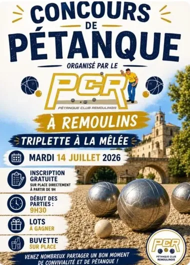 Concours de pétanque Remoulins
