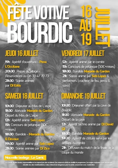Fête votive – Bourdic