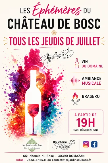 Soirée les Ephémères du Château de Bosc