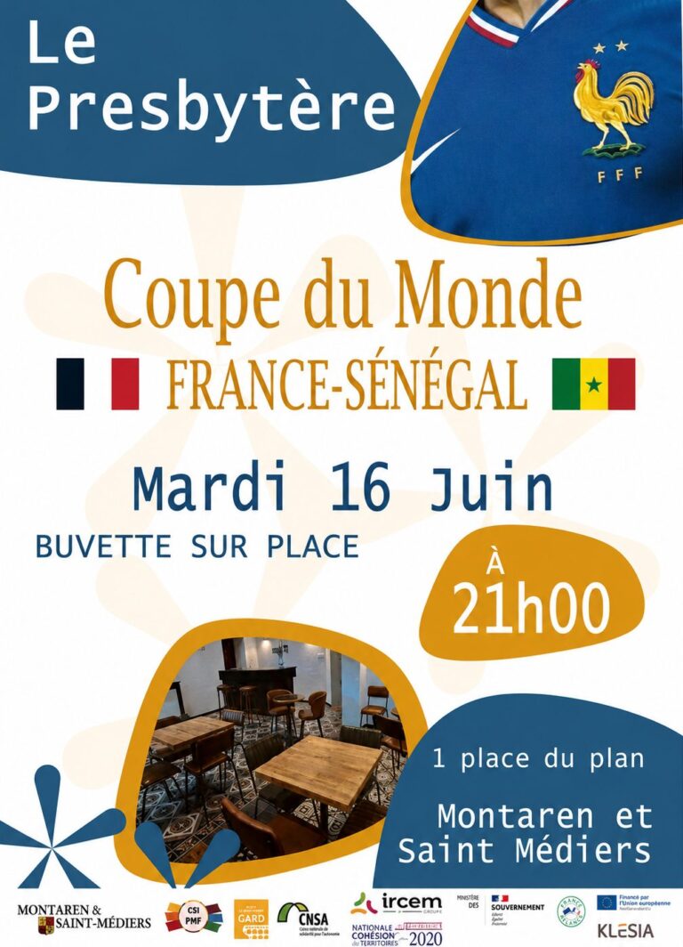 Diffusion de la Coupe du Monde : France – Sénégal
