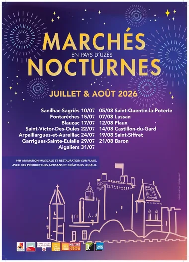 Marché Nocturne à Castillon du Gard