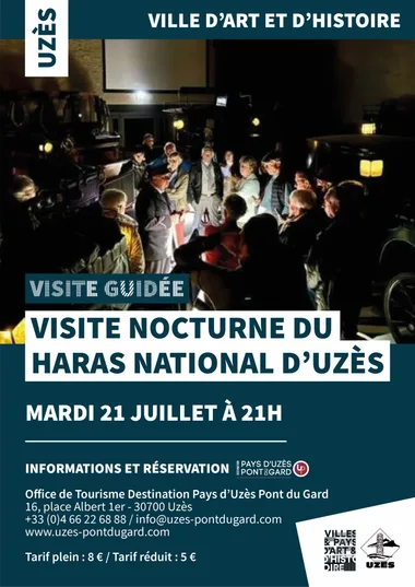 Visites guidées nocturnes du Haras National d&rsquo;Uzès – Uzès, Ville d&rsquo;art et d&rsquo;histoire