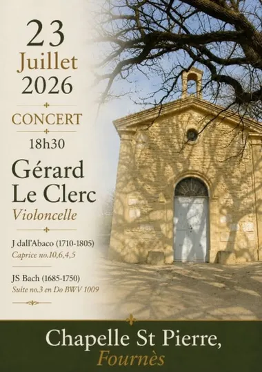 Concert violoncelle – Gérard le Clerc