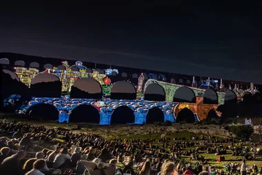 Guerre et paix – Spectacle son et lumière au Pont du Gard