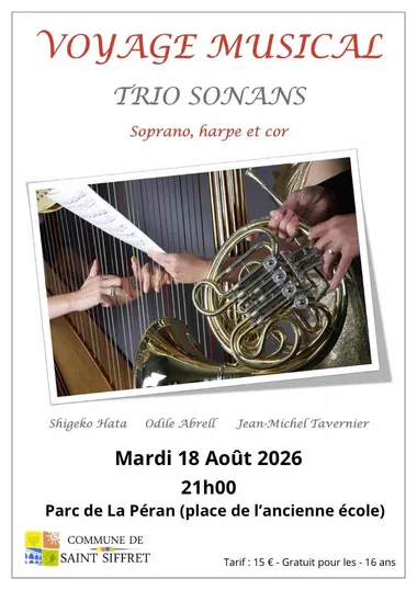 Concert – Musique classique Trio Sonans