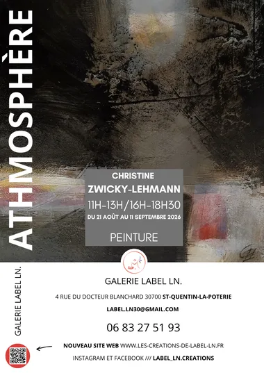Exposition – « Athmosphère »  Christine Zwicky-Lehmann