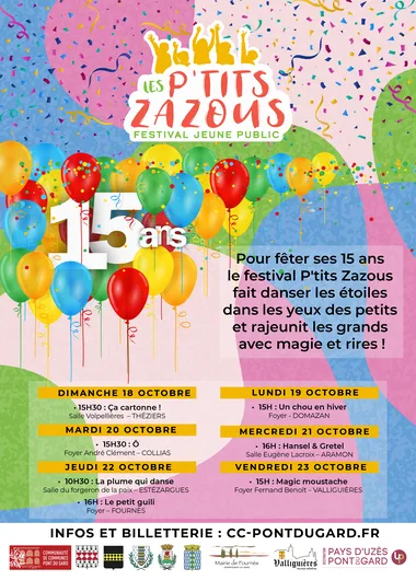 15 ème  édition – Les P&rsquo;tits Zazous – Festival Jeune Public
