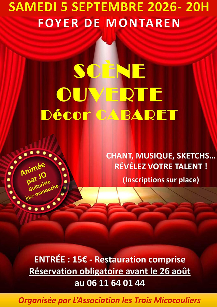 Scène ouverte gratuite