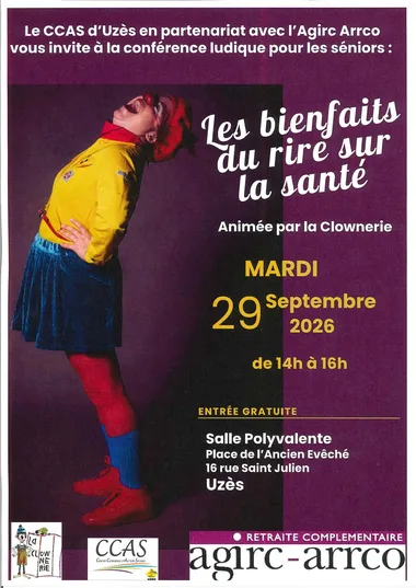 Conférence – Les bienfaits du rire sur la santé