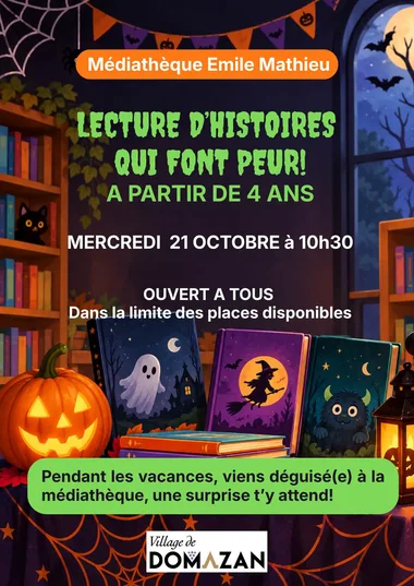 Lecture d&rsquo;Histoires – Halloween