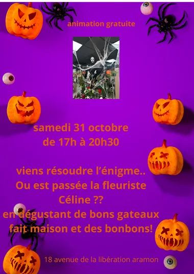 Animation Halloween – Mais où est passée la fleuriste ?