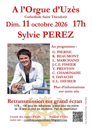 Concert d&rsquo;Orgue à la Cathédrale Saint Theodorit – Sylvie Perez