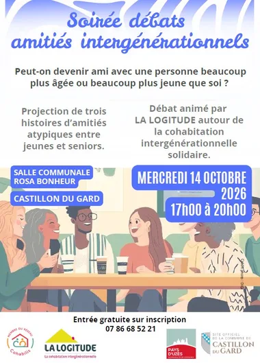 Semaine Bleue -Soirée Débats Intergénérationnels – Castillon-du-Gard